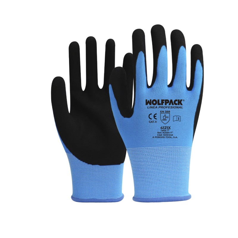 Recambio de ferreteria para universal guantes trabajo nitrilo reforzado impregnado referencia OEM IAM 15031245 NUEVO 