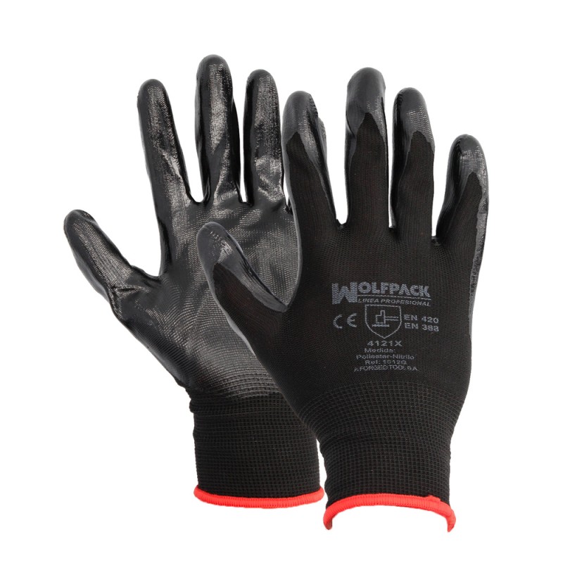 Recambio de ferreteria para universal guantes trabajo guantes nitrilo / nylon impregnado referencia OEM IAM 15032008 NUEVO 