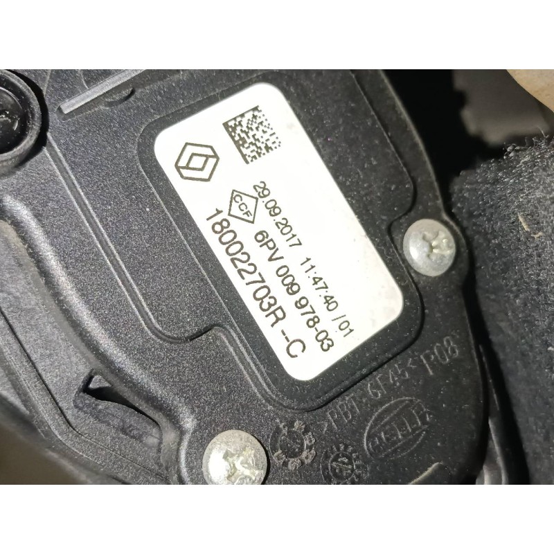 Recambio de pedal acelerador para dacia duster ambience 4x2 referencia OEM IAM 180022703R 6PV00997803 