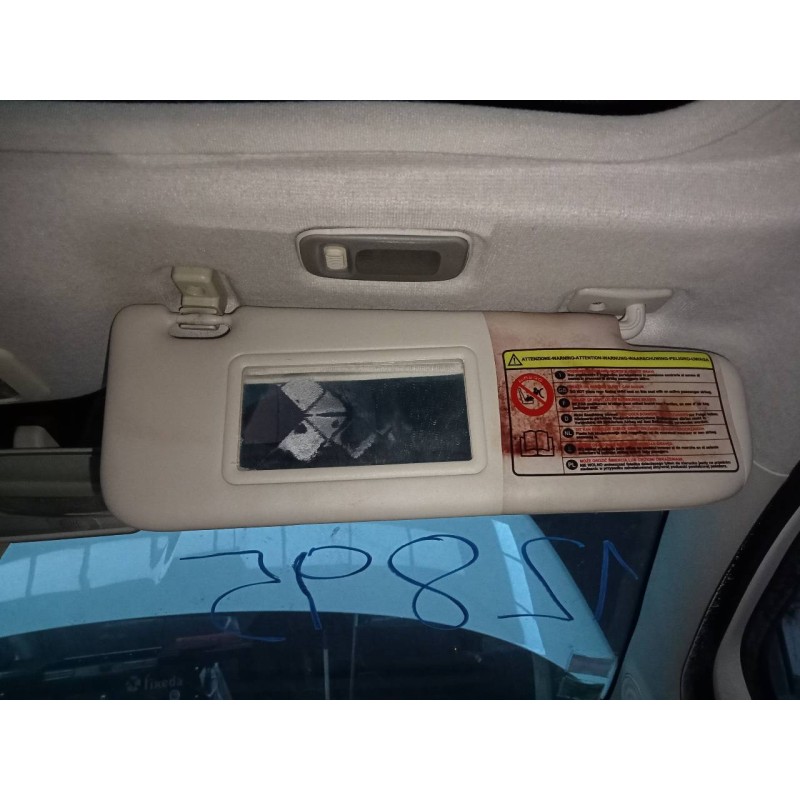 Recambio de parasol derecho para fiat nuova 500 (150) pop referencia OEM IAM   