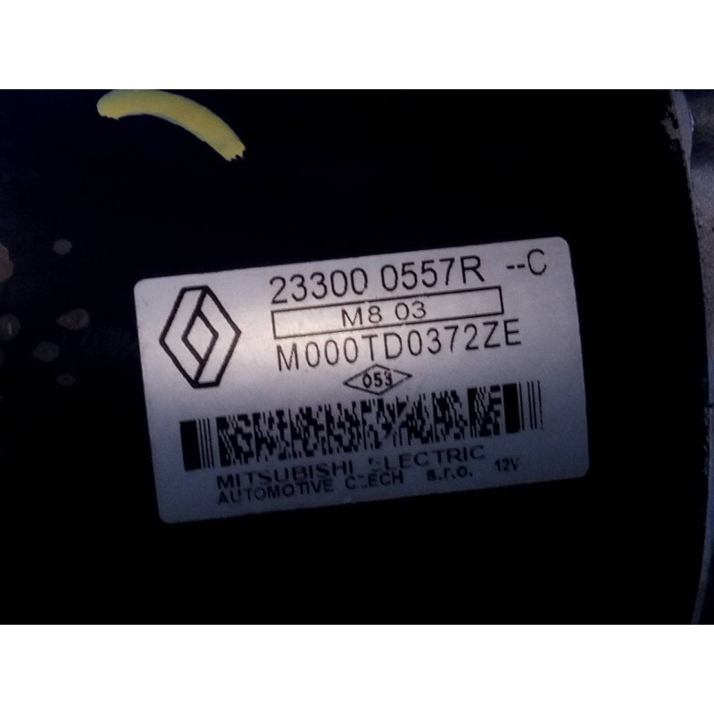 Recambio de motor arranque para dacia sandero stepway ambiance referencia OEM IAM 233000557R M000TD0372ZE P3-A10-34-1