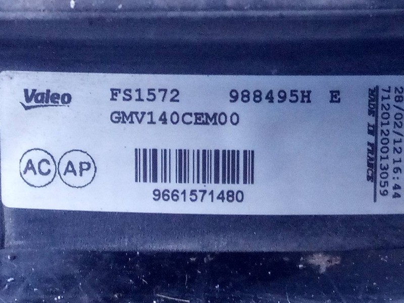 Recambio de electroventilador para citroen ds4 design referencia OEM IAM 9661571480  