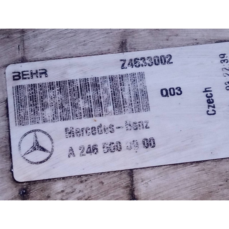 Recambio de intercooler para mercedes clase cla (w117) cla referencia OEM IAM A2465000900  P2-B10-11