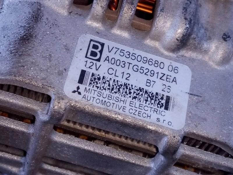 Recambio de alternador para peugeot 207 active referencia OEM IAM V7533509680 A003TG5291ZEA P3-A5-12-1