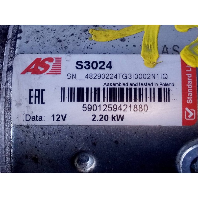 Recambio de motor arranque para nissan interstar (x70) acenta referencia OEM IAM 5901259421880  P3-A10-33-2
