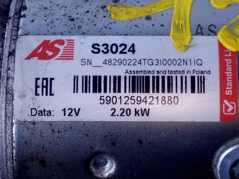 Recambio de motor arranque para nissan interstar (x70) acenta referencia OEM IAM 5901259421880  P3-A10-33-2