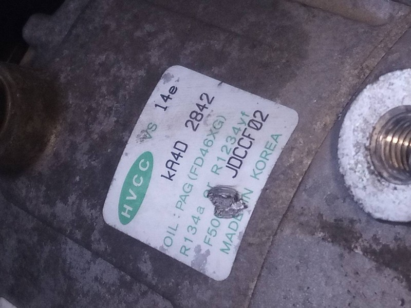 Recambio de compresor aire acondicionado para hyundai i30 (gd) trend referencia OEM IAM F500JDCCF02 KA4D2842 P3-A3-9-1