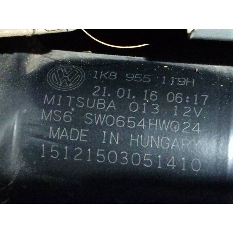 Recambio de motor limpia delantero para volkswagen scirocco (138) r-line referencia OEM IAM 1K8955119H  