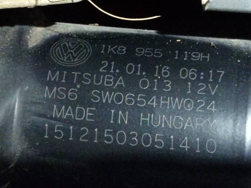 Recambio de motor limpia delantero para volkswagen scirocco (138) r-line referencia OEM IAM 1K8955119H  