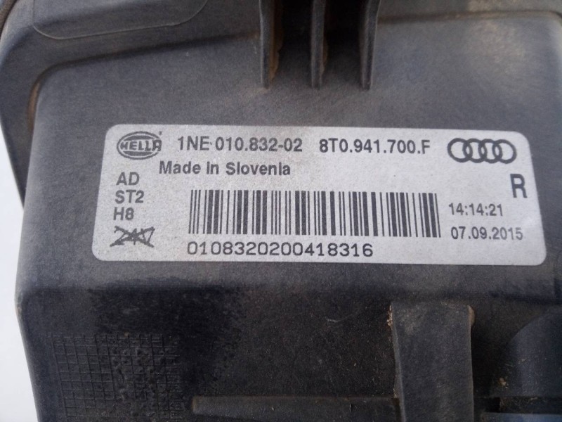 Recambio de faro antiniebla derecho para audi a5 sportback (8t) sportback referencia OEM IAM 8T0841700F  