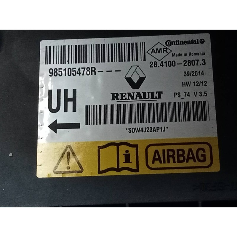 Recambio de kit airbag para renault megane iii berlina 5 p limited referencia OEM IAM 985105478R  