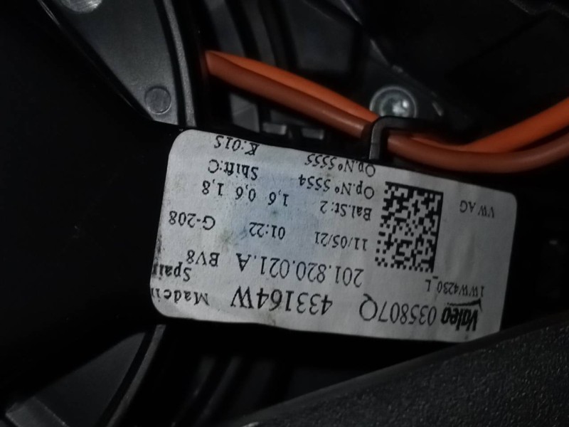 Recambio de ventilador calefaccion para audi a1 sportback (gba) 30 s-line referencia OEM IAM 201820021A  