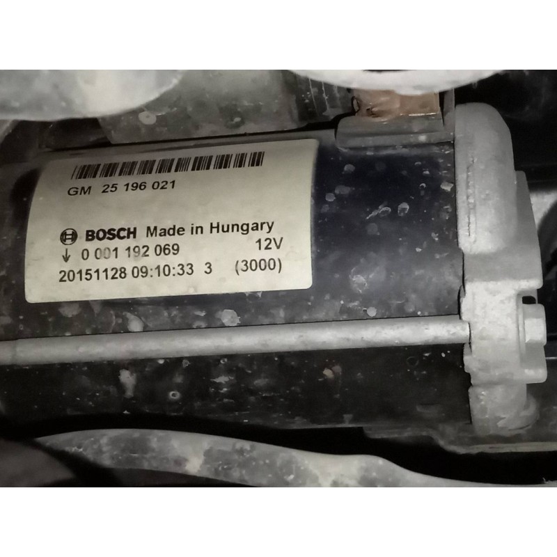 Recambio de motor arranque para opel corsa e selective referencia OEM IAM 25196021 0001192069 