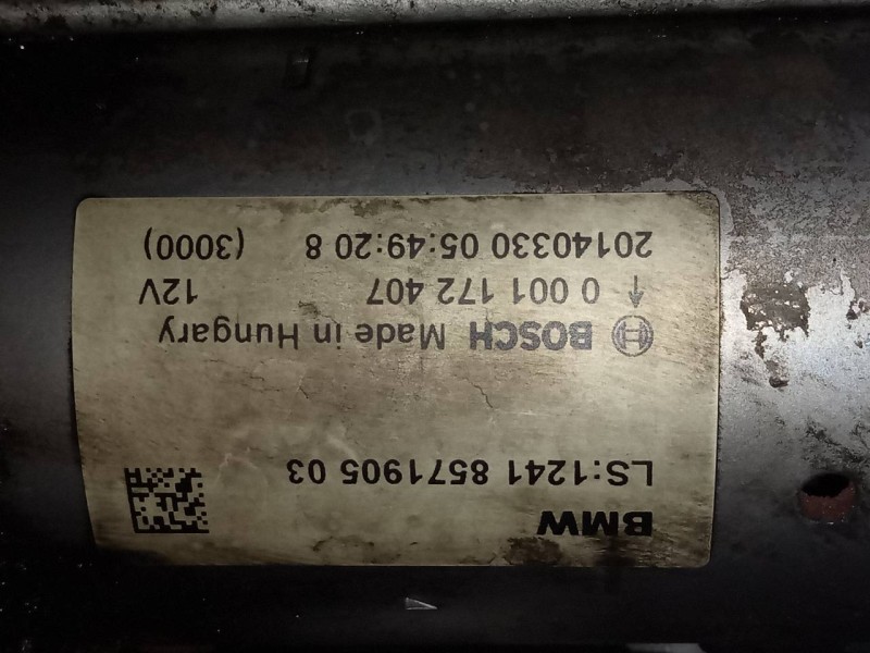 Recambio de motor arranque para bmw serie 1 lim. (f20) 116d referencia OEM IAM   