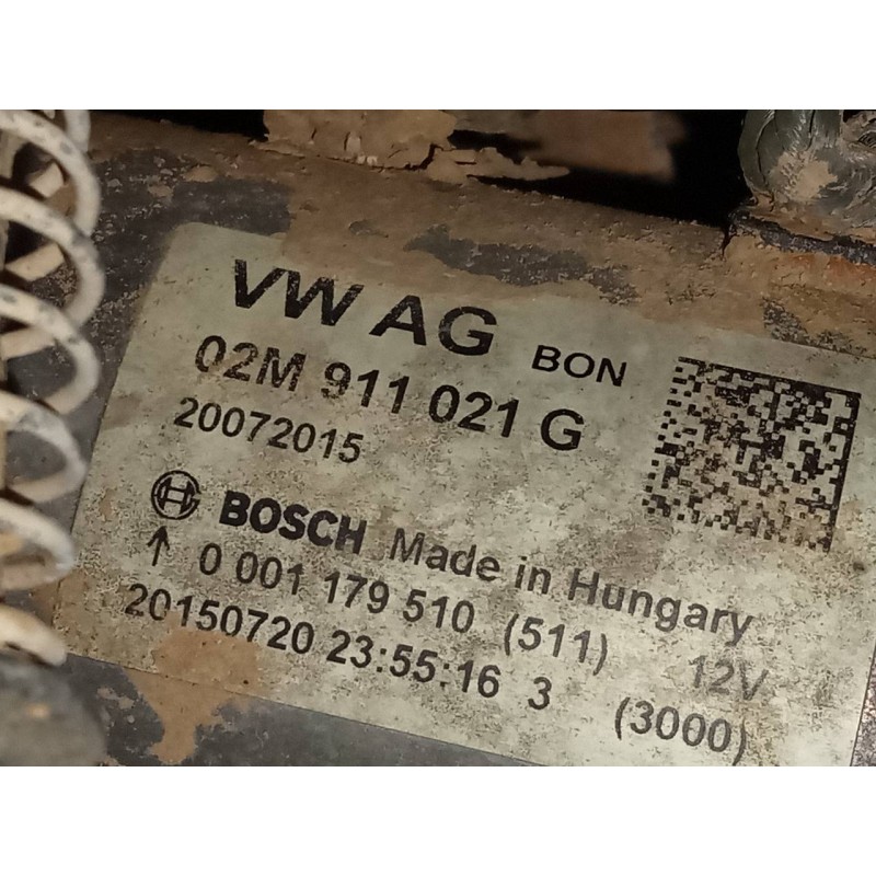 Recambio de motor arranque para skoda fabia active referencia OEM IAM 02M911021G 1179510 