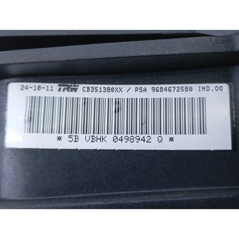 Recambio de airbag delantero derecho para peugeot 3008 active referencia OEM IAM 9684672580  