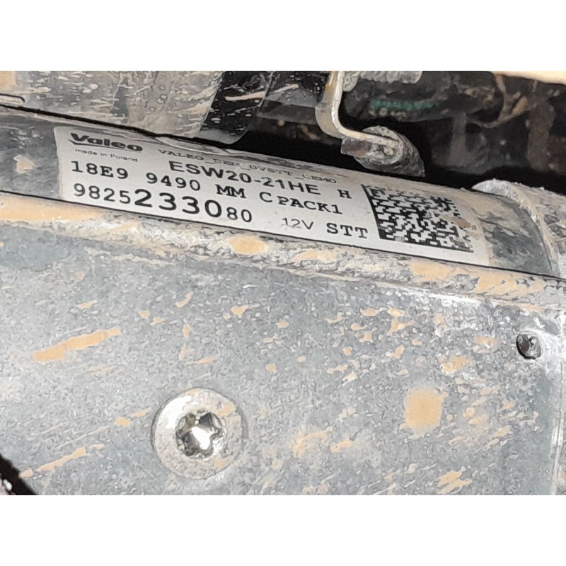 Recambio de motor arranque para peugeot 308 active bluehdi 130 referencia OEM IAM 9825233080  