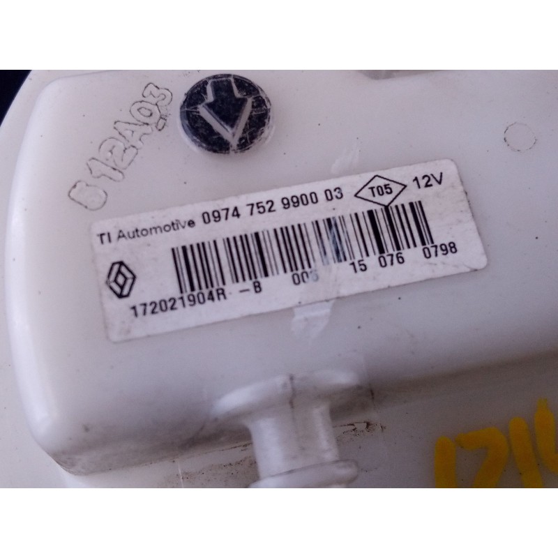 Recambio de aforador para dacia sandero stepway referencia OEM IAM 172021904R  