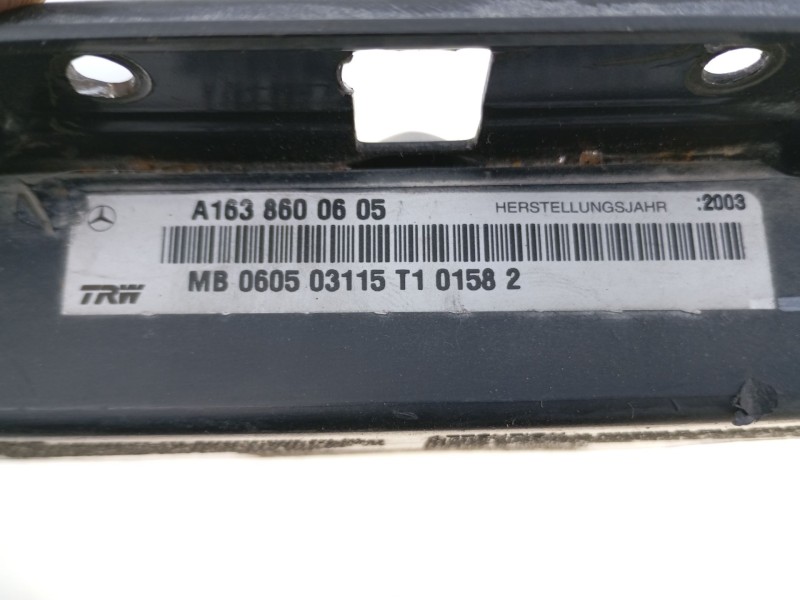 Recambio de airbag delantero derecho para mercedes clase m (w163) 400 cdi (163.128) referencia OEM IAM A1638600605  