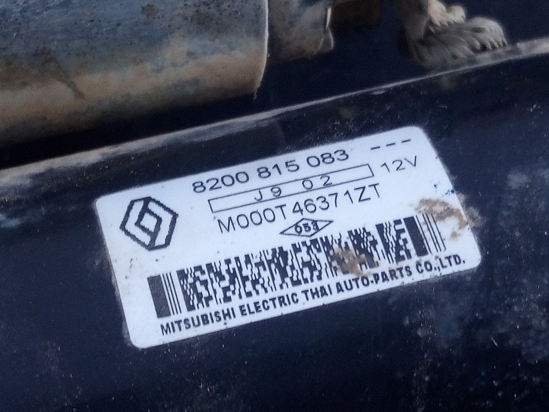 Recambio de motor arranque para dacia sandero laureate referencia OEM IAM 8200815083 M000T46371ZT 