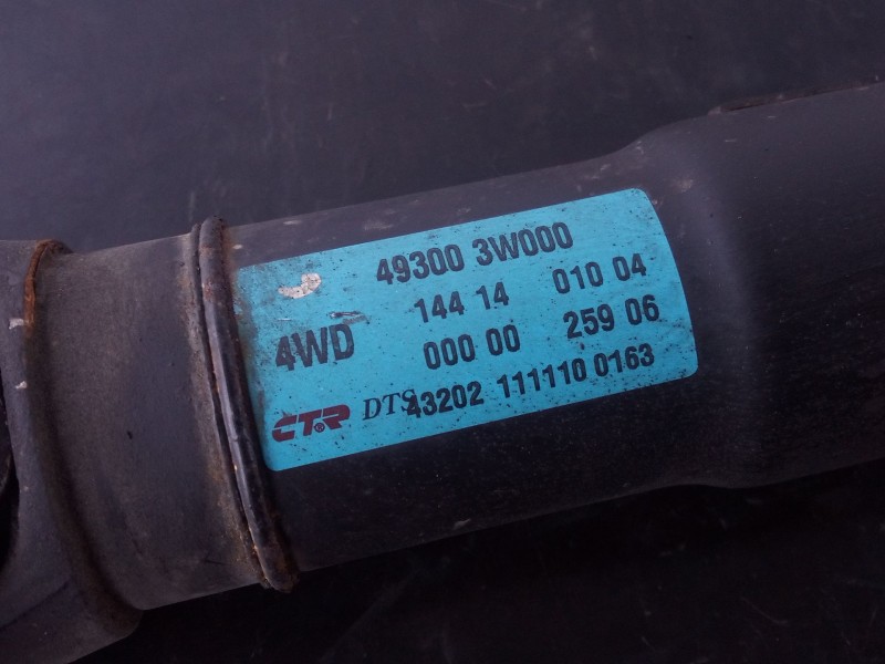 Recambio de transmision central para hyundai ix35 style awd referencia OEM IAM 493003W000  