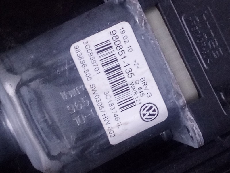 Recambio de elevalunas delantero izquierdo para volkswagen passat berlina (3c2) 2.0 tdi referencia OEM IAM   