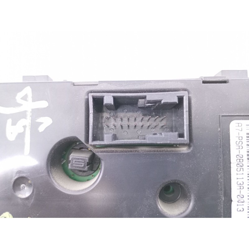 Recambio de mando climatizador para peugeot 207 sport referencia OEM IAM 96497866XT04  