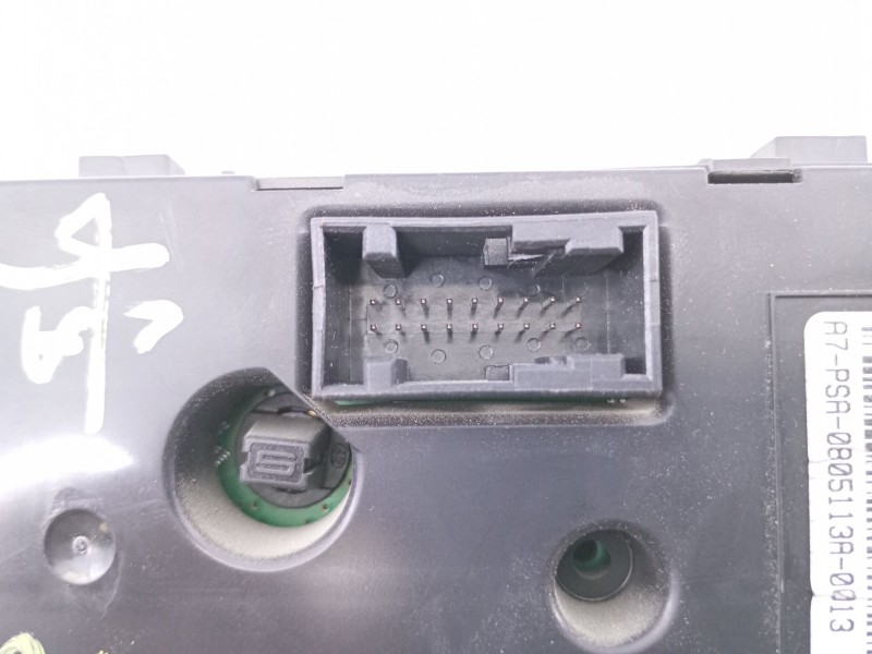 Recambio de mando climatizador para peugeot 207 sport referencia OEM IAM 96497866XT04  