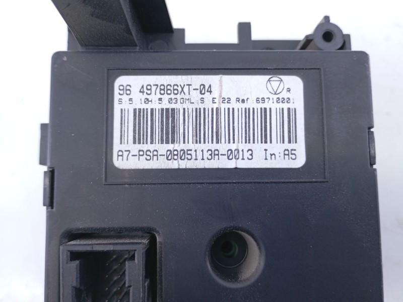 Recambio de mando climatizador para peugeot 207 sport referencia OEM IAM 96497866XT04  