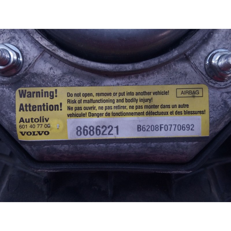 Recambio de airbag delantero izquierdo para volvo xc90 d5 referencia OEM IAM 8686221  