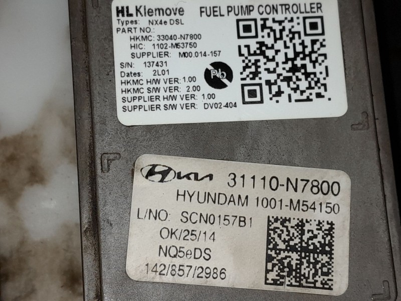 Recambio de aforador para kia sportage 1.6 crdi mhev mhev m63a18 referencia OEM IAM 31110N7800  