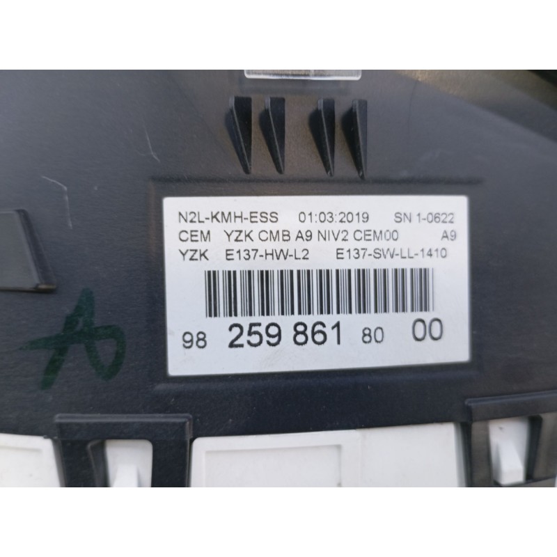 Recambio de cuadro instrumentos para peugeot 2008 (--.2013) access referencia OEM IAM 9825986180  