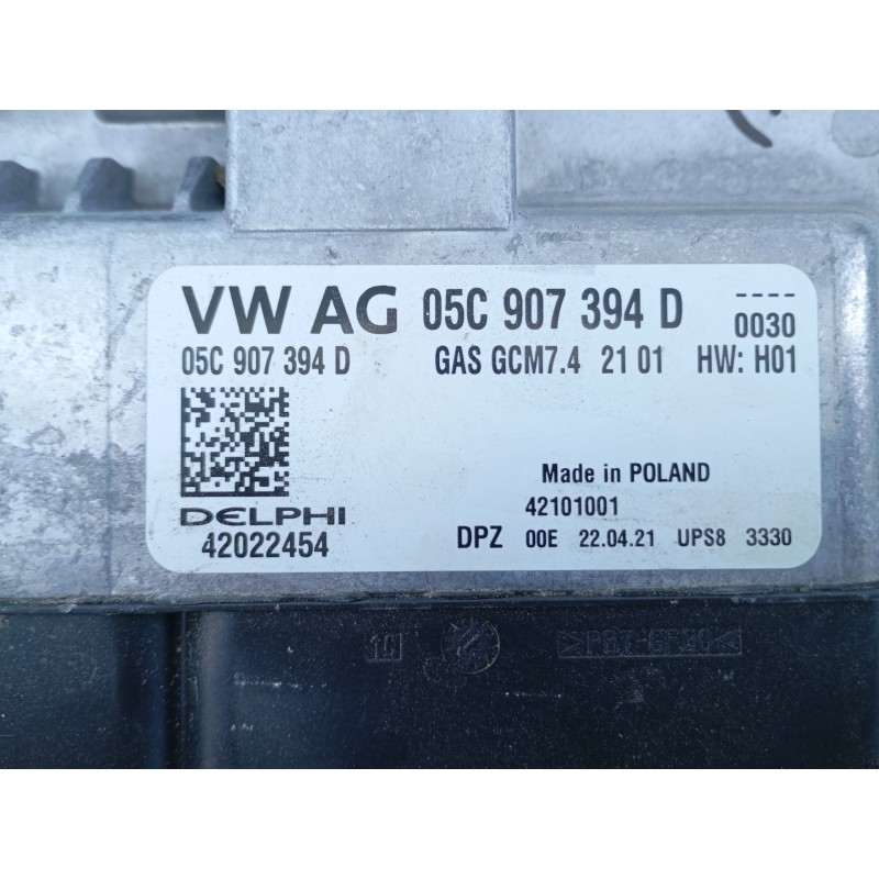 Recambio de centralita motor uce para audi a1 sportback (gba) 30 s-line referencia OEM IAM 05C907394D 42022454 