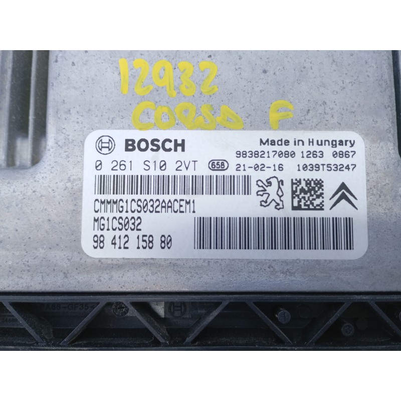 Recambio de centralita motor uce para opel corsa f cosmos referencia OEM IAM 9841215880 0261S102VT 