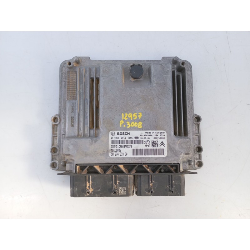Recambio de centralita motor uce para peugeot 3008 gt line referencia OEM IAM 9827483380 0281034708 