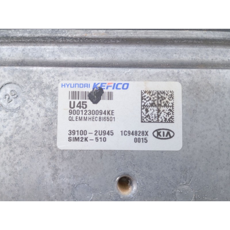 Recambio de centralita motor uce para kia sportage gt line referencia OEM IAM 391012U945  