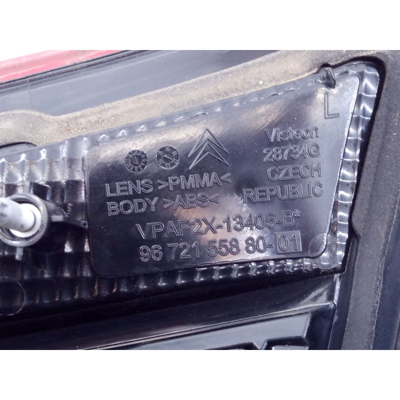 Recambio de piloto trasero izquierdo porton para citroen c4 lim. seduction referencia OEM IAM 967215588001  