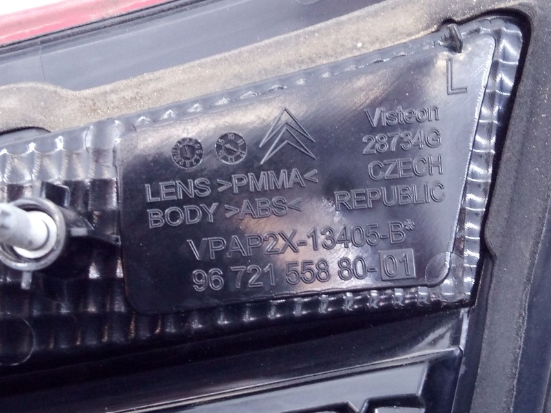 Recambio de piloto trasero izquierdo porton para citroen c4 lim. seduction referencia OEM IAM 967215588001  