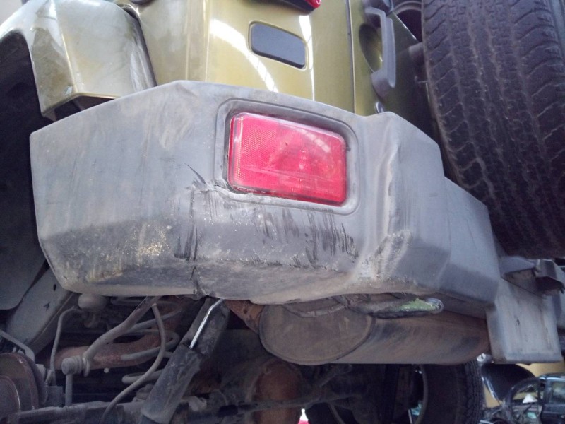 Recambio de paragolpes trasero para jeep wrangler / wrangler unlimited sport referencia OEM IAM   