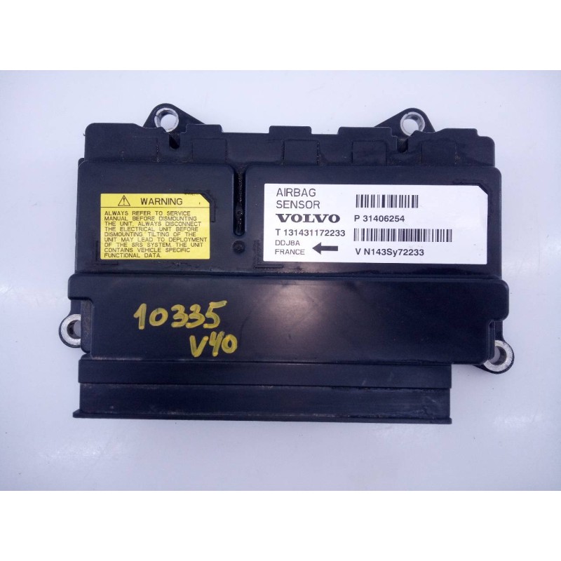 Recambio de centralita airbag para volvo v40 momentum referencia OEM IAM P31406254 T131431172233 E3-B5-17-4