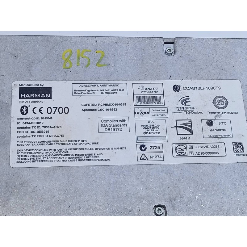 Recambio de modulo electronico para bmw serie 5 lim. (f10) 520d referencia OEM IAM 925715101  