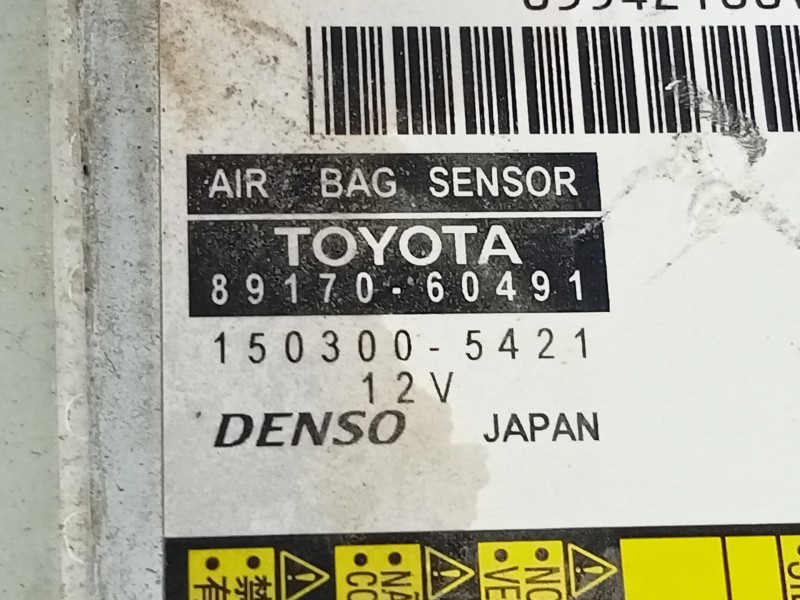 Recambio de centralita airbag para toyota land cruiser (j15) basis referencia OEM IAM 8917060491  E3-B2-17-1