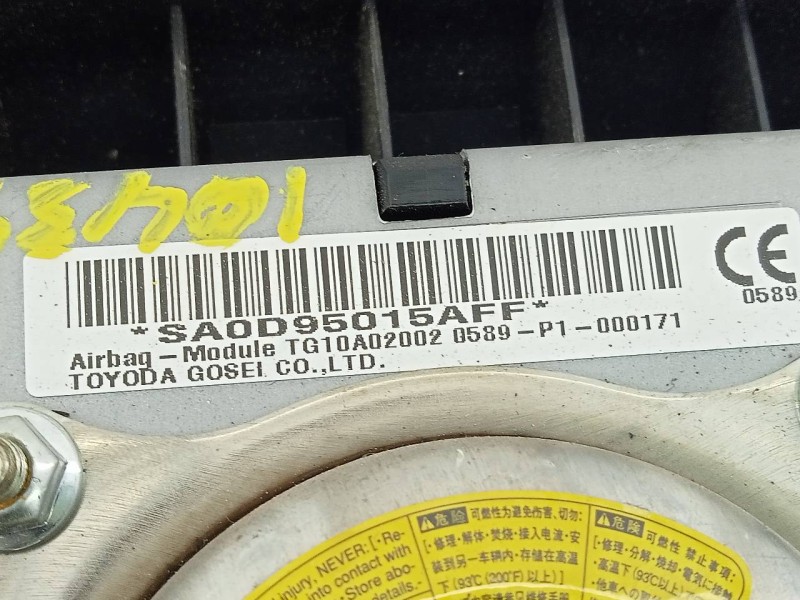 Recambio de airbag delantero izquierdo para toyota prius (nhw30) advance referencia OEM IAM SA0D95015AFF  E2-B4-54-2