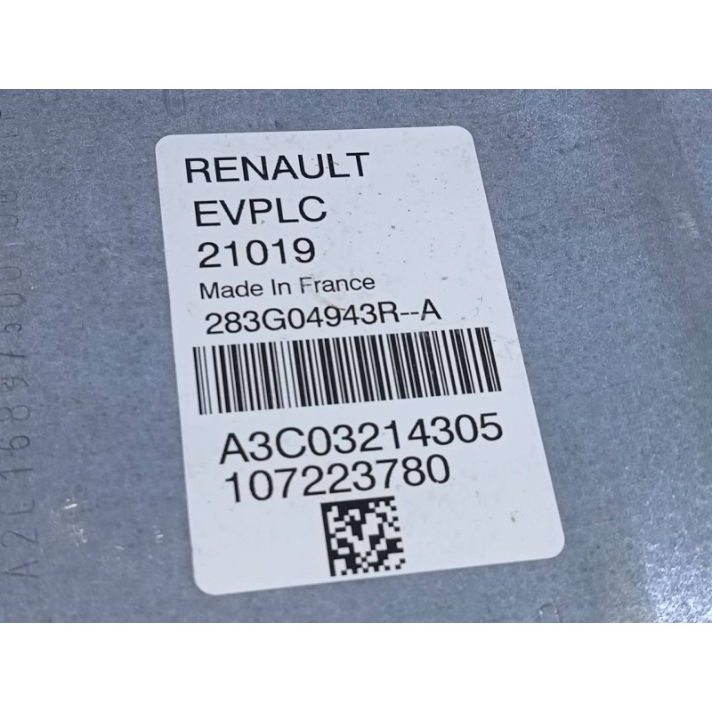 Recambio de centralita cambio automatico para renault zoe bose referencia OEM IAM 283G04943R  