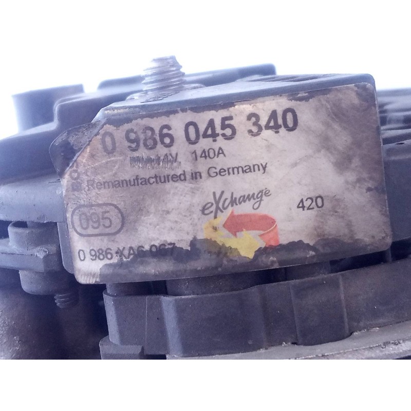 Recambio de alternador para volkswagen golf plus (5m1) sportline referencia OEM IAM 0986045340 0986XA6067 