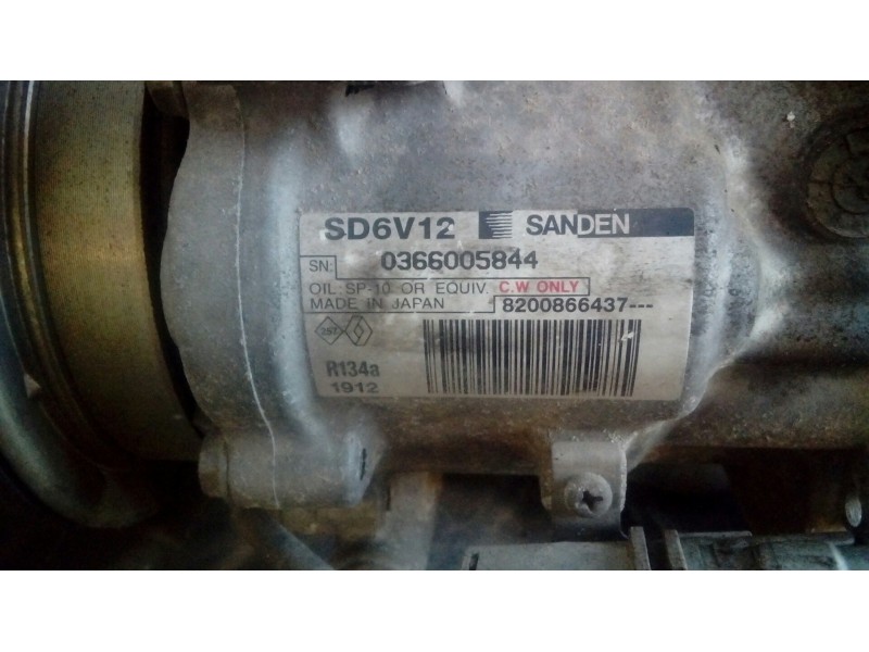 Recambio de compresor aire acondicionado para renault clio iii exception 2 referencia OEM IAM   