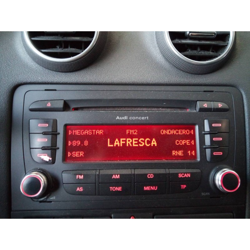 Recambio de sistema audio / radio cd para audi a3 (8p) 2.0 tdi ambiente referencia OEM IAM   