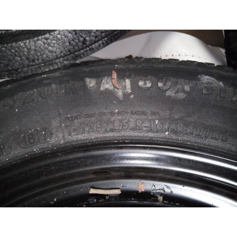 Recambio de neumatico repuesto para opel crossland x excellence referencia OEM IAM T125/85/16  