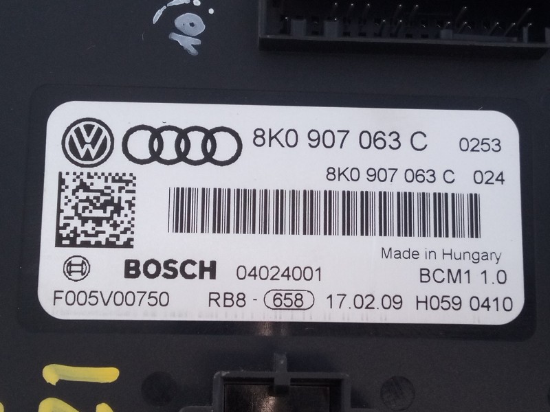 Recambio de modulo electronico para audi a4 ber. (b8) básico referencia OEM IAM 8K0907063C 04024001 
