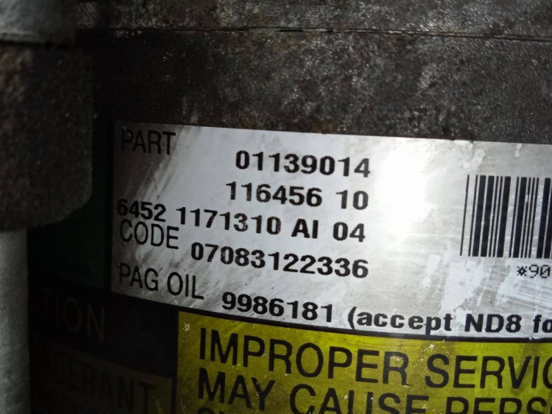 Recambio de compresor aire acondicionado para bmw mini (r50,r53) cooper referencia OEM IAM 11645610  